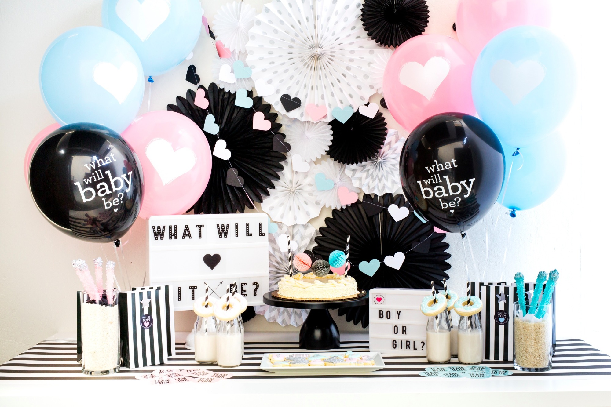 How To Throw A Gender Reveal Baby Shower Black Twine