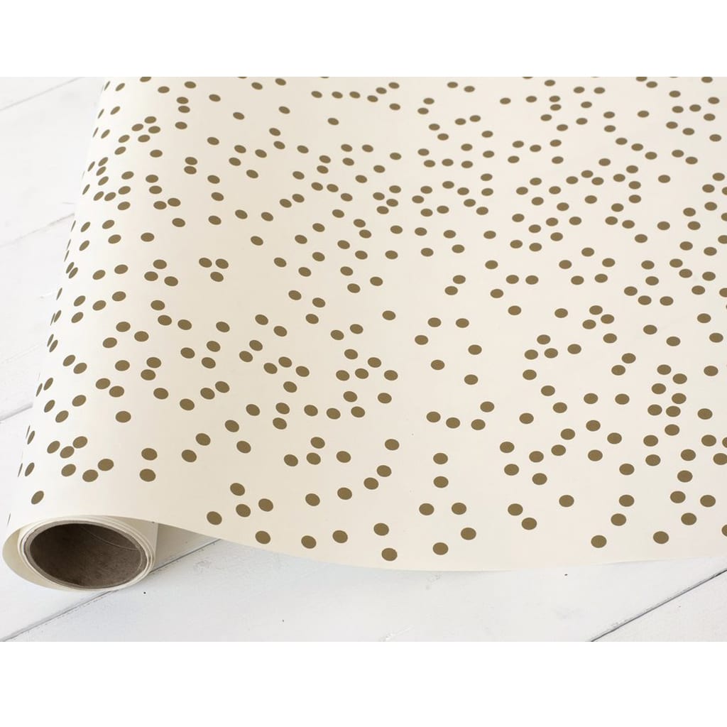 gold confetti table runner by Hester & Cook