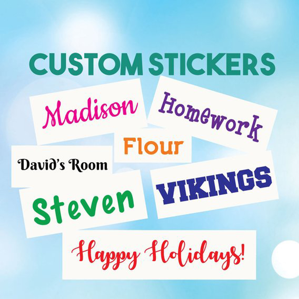 Custom Word Stickers