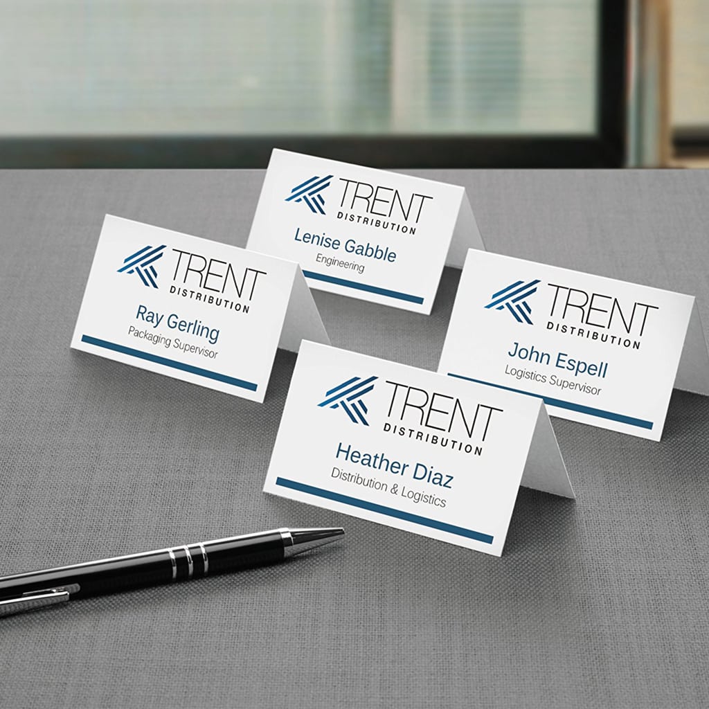 avery small white tent cards