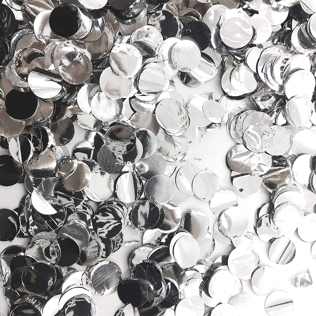 Silver confetti | Black Twine