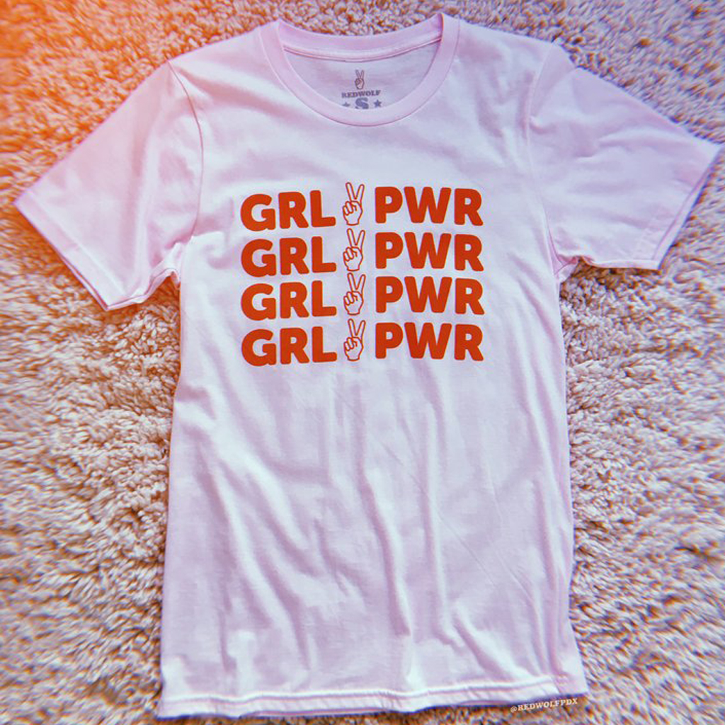 GRL PWR Mom's t-shirt from Red Wolf