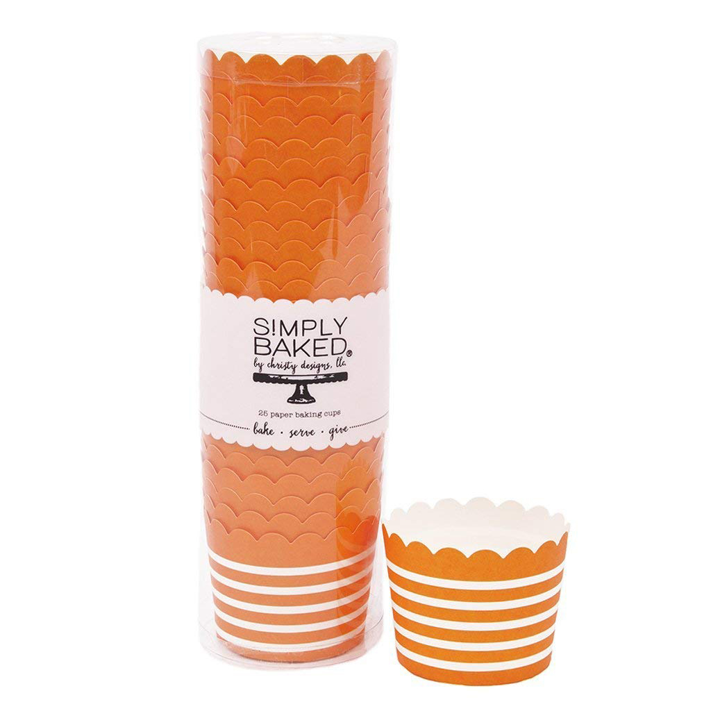 Orange Baking Cups from Sophistiplate