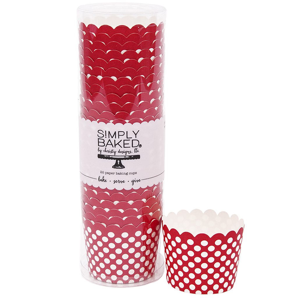 RED BAKING CUPS from Sophistiplate