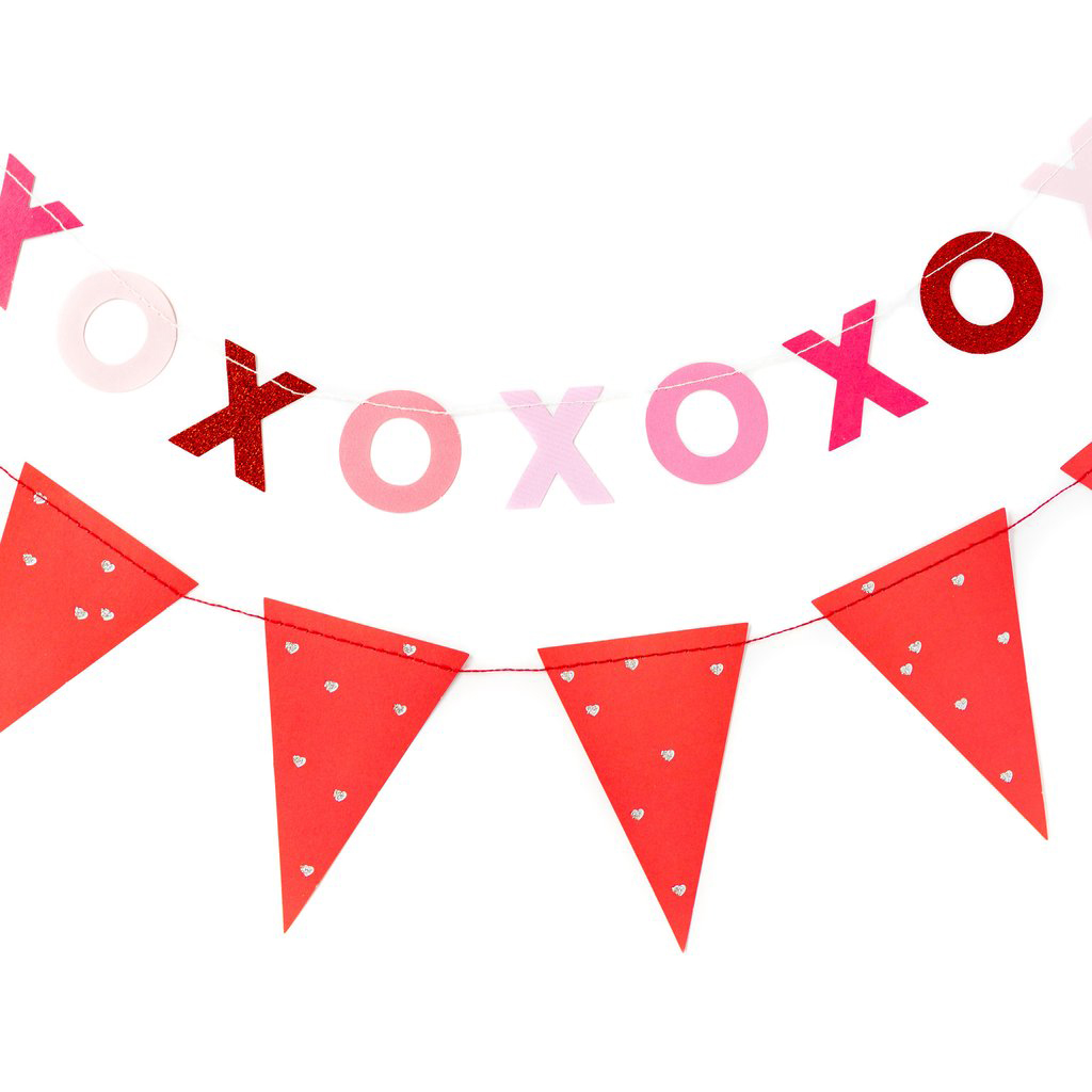 VALENTINE XOXO & PENNANT BANNER SET from My Mind's Eye Paper Goods